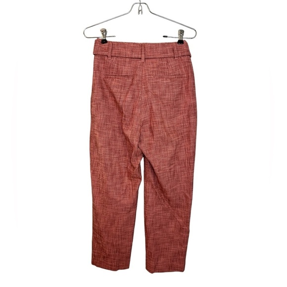 Aritzia Wilfred Tie front Jallade pant Heather pink trousers tweed sz 2 - Picture 8 of 11